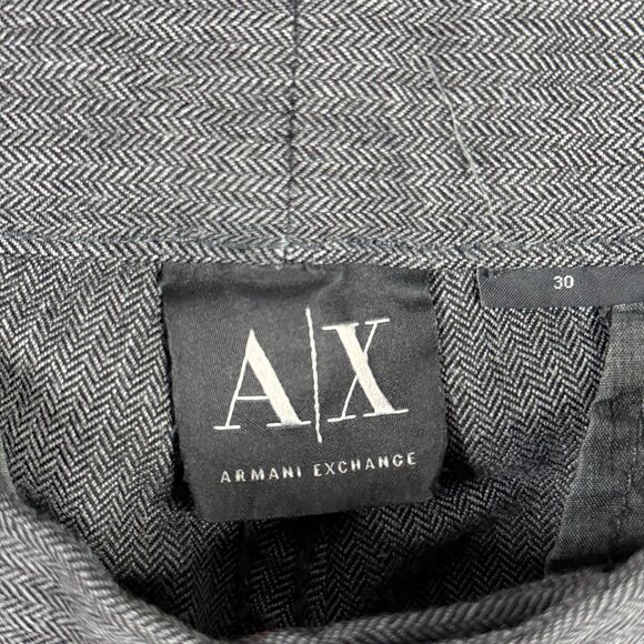 Armani Exchange Pants Mens 30x30 Gray Cargo Pants Slim Fit Wool Blend Designer - Picture 3 of 15